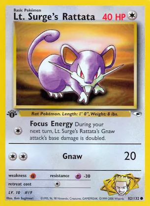 Lt. Surge's Rattata #82 – Gym Heroes