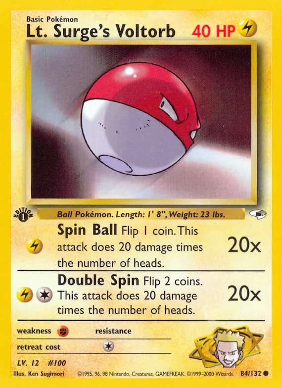 Lt. Surge's Voltorb #84 – Gym Heroes