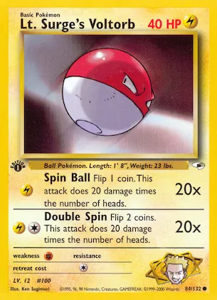 Lt. Surge's Voltorb n° 84 – Gym Heroes