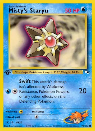 Misty's Staryu #90 – Gym Heroes