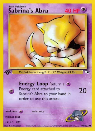 Sabrina's Abra #91 – Gym Heroes