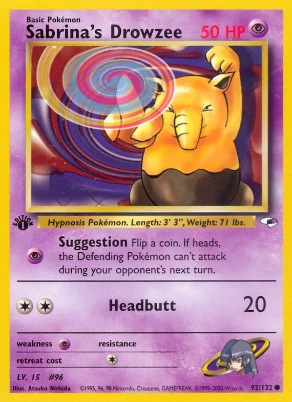 Sabrina's Drowzee #92 – Gym Heroes