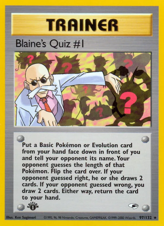 Blaine's Quiz #1 #97 – Gym Heroes