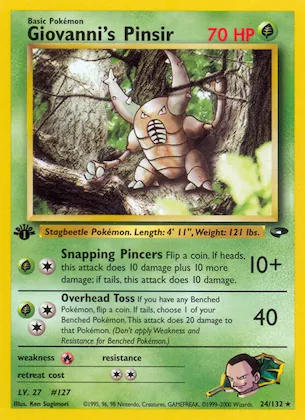 Giovanni's Pinsir n° 24 – Gym Challenge