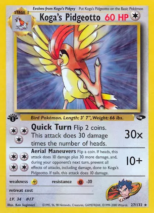 Koga's Pidgeotto #27 – Gym Challenge