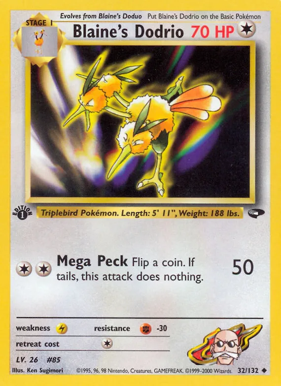 Blaine's Dodrio #32 – Gym Challenge