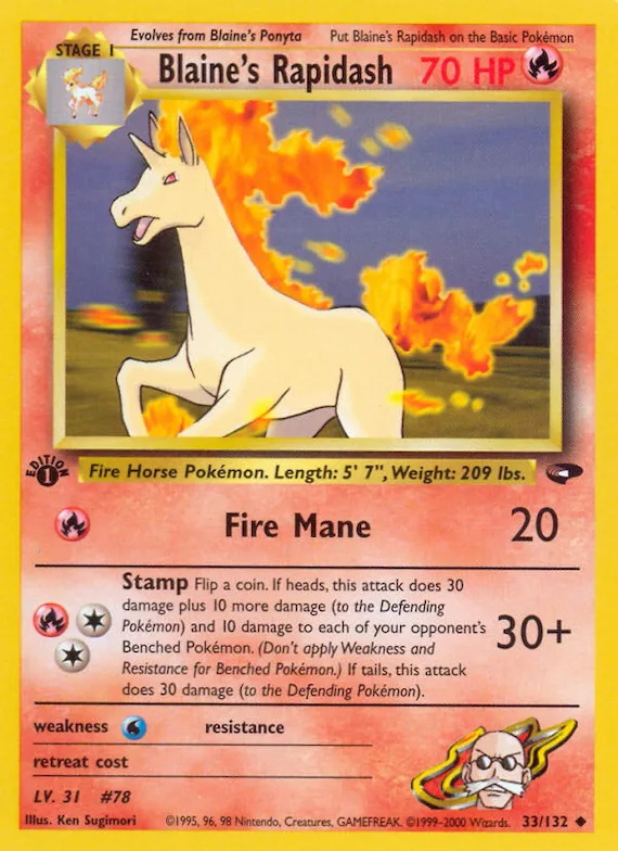 Blaine's Rapidash #33 – Gym Challenge