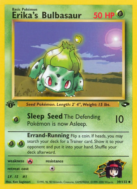 Erika's Bulbasaur #39 – Gym Challenge