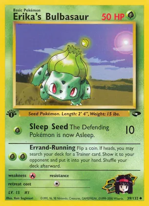Erika's Bulbasaur n° 39 – Gym Challenge