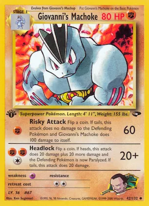 Giovanni's Machoke #42 – Gym Challenge
