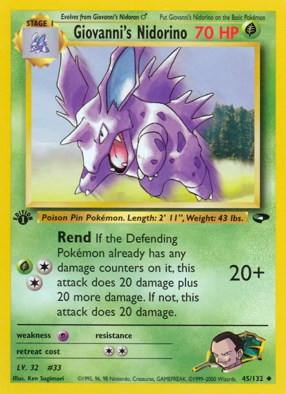 Giovanni's Nidorino #45 – Gym Challenge