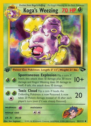 Koga's Weezing n° 50 – Gym Challenge