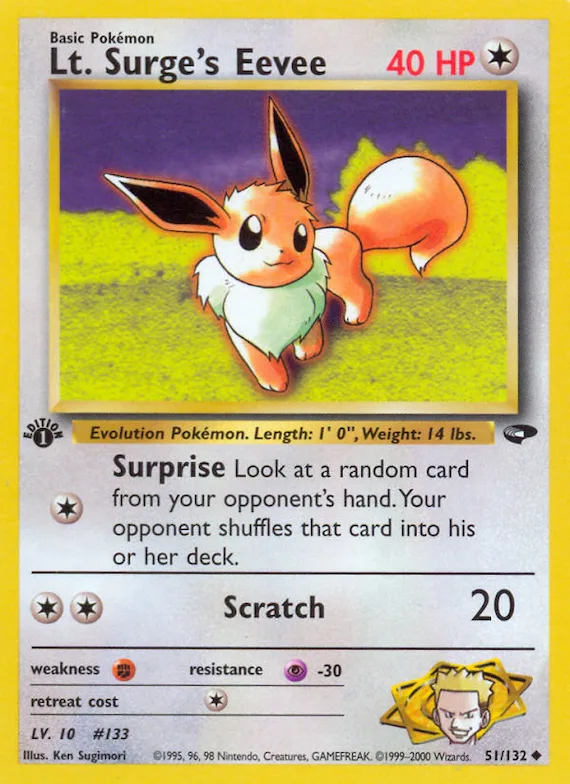 Lt. Surge's Eevee #51 – Gym Challenge
