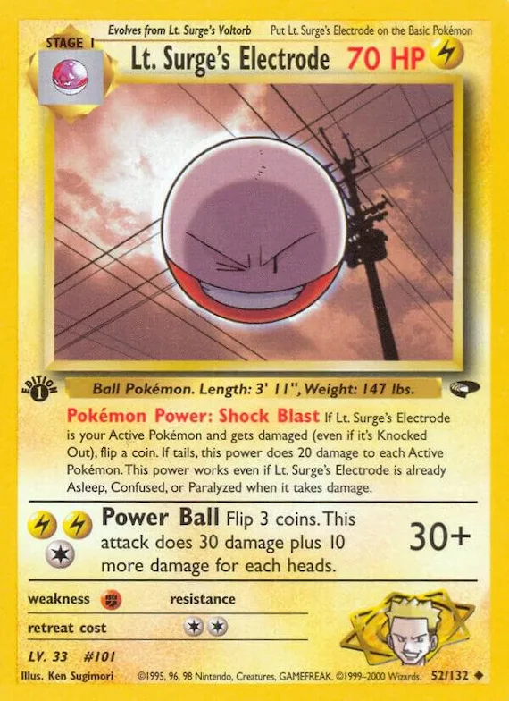 Lt. Surge's Electrode #52 – Gym Challenge