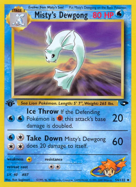 Misty's Dewgong #54 – Gym Challenge