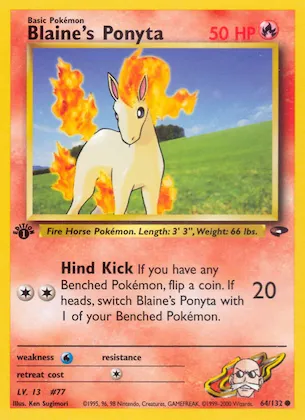 Blaine's Ponyta n° 64 – Gym Challenge