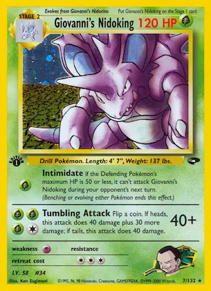 Giovanni's Nidoking n° 7 – Gym Challenge