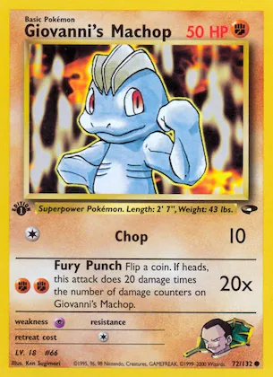 Giovanni's Machop Nr. 72 – Gym Challenge