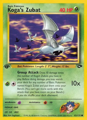 Koga's Zubat Nr. 83 – Gym Challenge