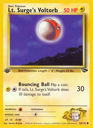 Lt. Surge's Voltorb #86 – Gym Challenge