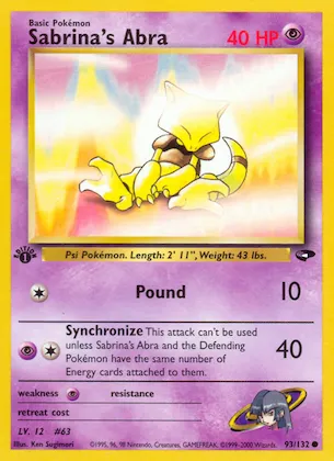 Sabrina's Abra #93 – Gym Challenge