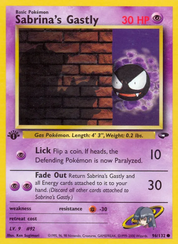 Sabrina's Gastly #96 – Gym Challenge
