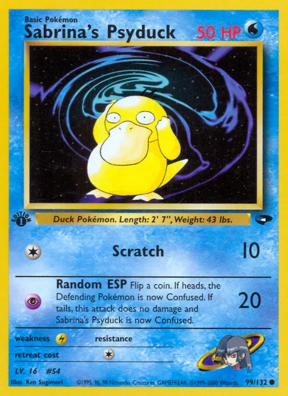 Sabrina's Psyduck #99 – Gym Challenge