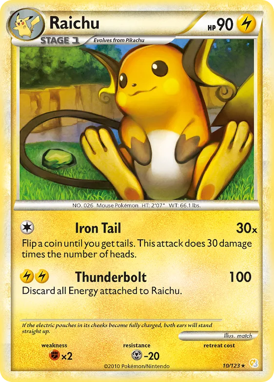 Raichu #10 – HeartGold & SoulSilver