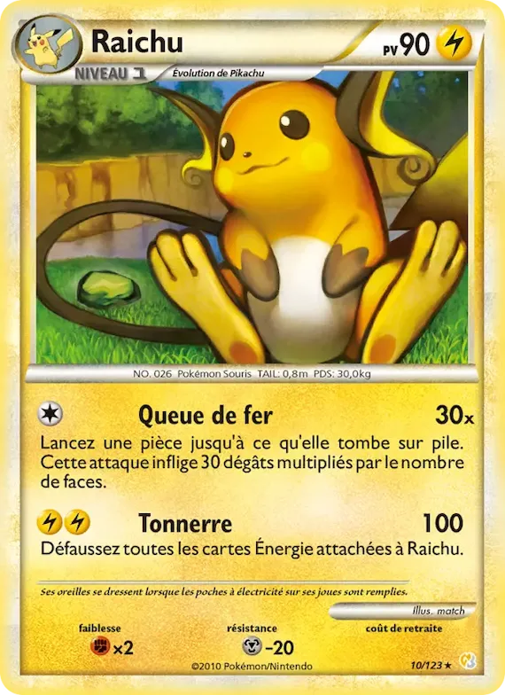 Raichu 10 – HeartGold SoulSilver