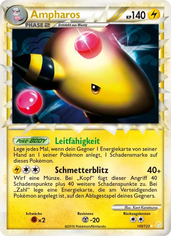 Ampharos 105 – HeartGold SoulSilver