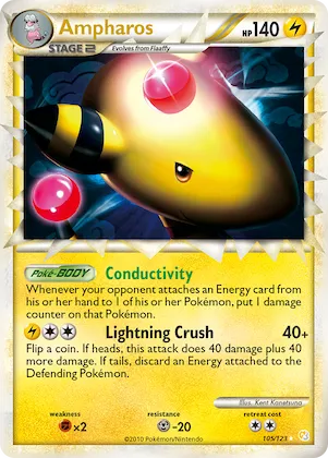 Ampharos #105 – HeartGold & SoulSilver