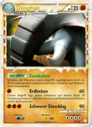 Donphan Nr. 107 – HeartGold SoulSilver