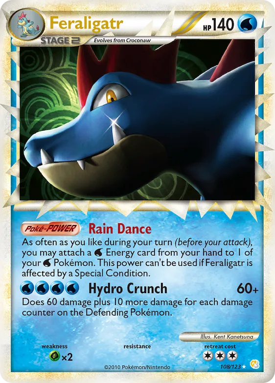 Feraligatr #108 – HeartGold & SoulSilver