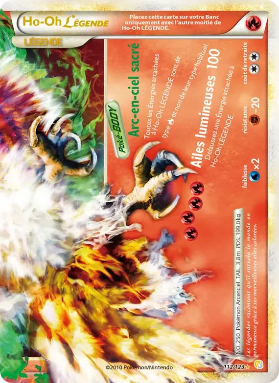 Ho-Oh LÉGENDAIRE 112 – HeartGold SoulSilver