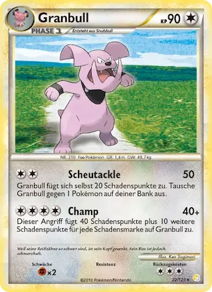 Granbull Nr. 22 – HeartGold SoulSilver