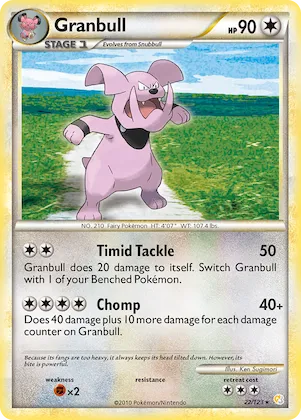 Granbull #22 – HeartGold & SoulSilver
