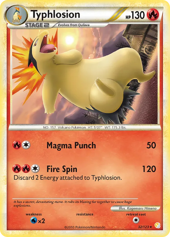 Typhlosion #32 – HeartGold & SoulSilver