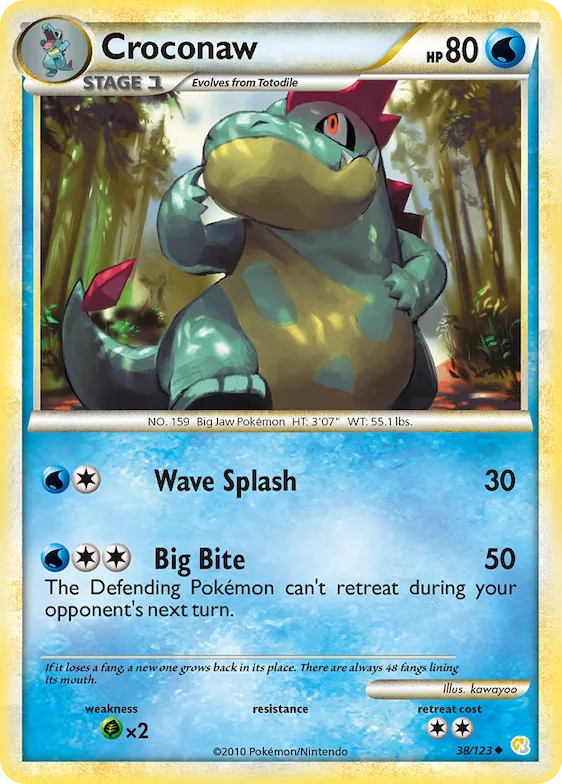 Croconaw #38 – HeartGold & SoulSilver
