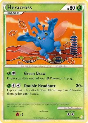 Heracross #43 – HeartGold & SoulSilver