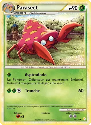 Parasect n° 48 – HeartGold SoulSilver