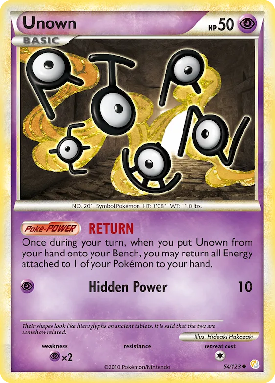 Unown #54 – HeartGold & SoulSilver