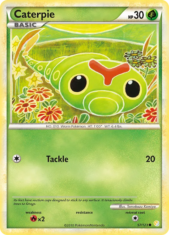 Caterpie #57 – HeartGold & SoulSilver