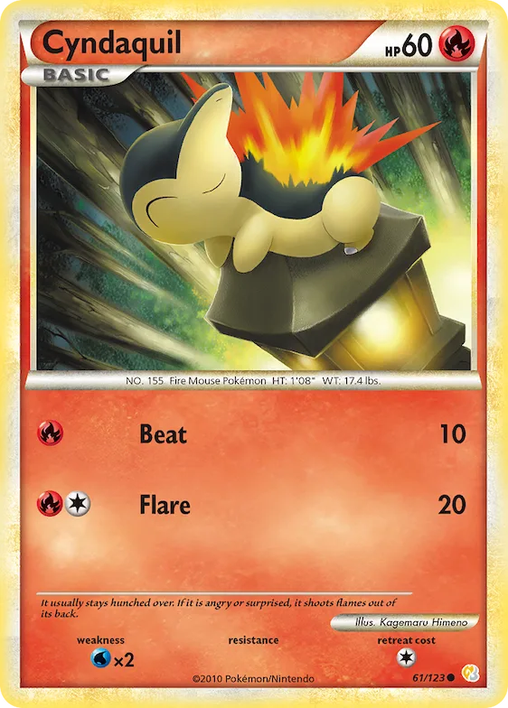 Cyndaquil #61 – HeartGold & SoulSilver