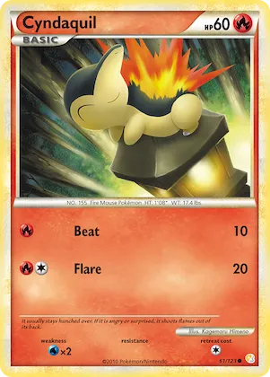 Cyndaquil #61 – HeartGold & SoulSilver