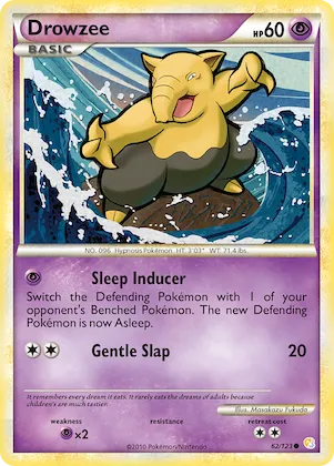 Drowzee #62 – HeartGold & SoulSilver
