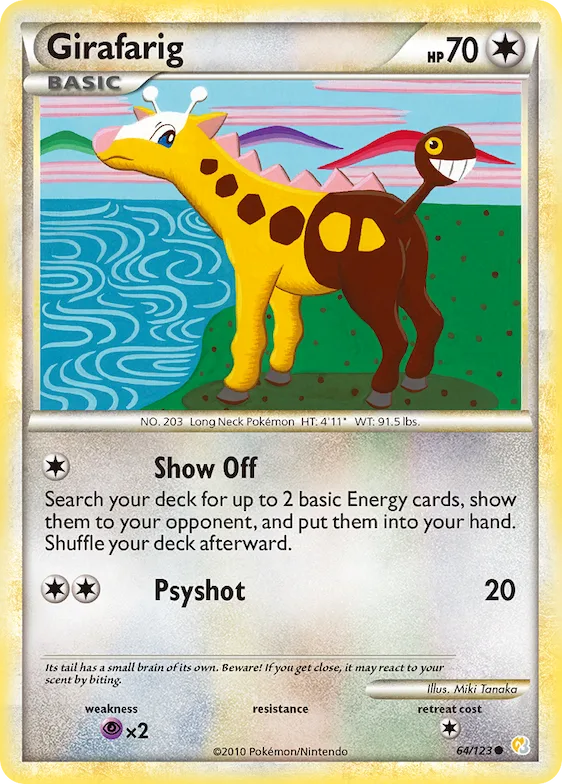 Girafarig #64 – HeartGold & SoulSilver