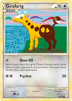 Girafarig #64 – HeartGold & SoulSilver