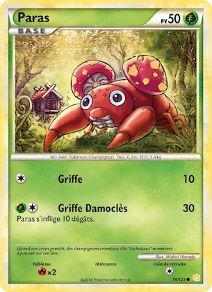 Paras n° 76 – HeartGold SoulSilver