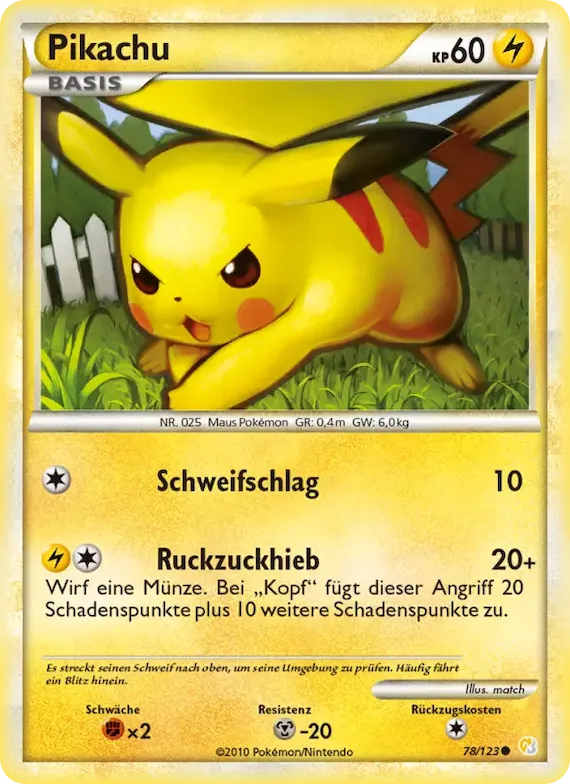 Pikachu 78 – HeartGold SoulSilver