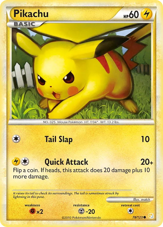 Pikachu #78 – HeartGold & SoulSilver